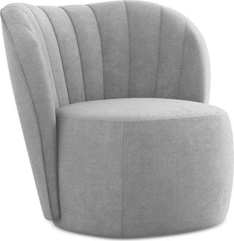 Šedé žinylkové křeslo Keloa – Makamii