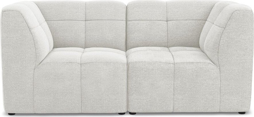 Bílá pohovka z textilie bouclé 180 cm Aloha – Makamii