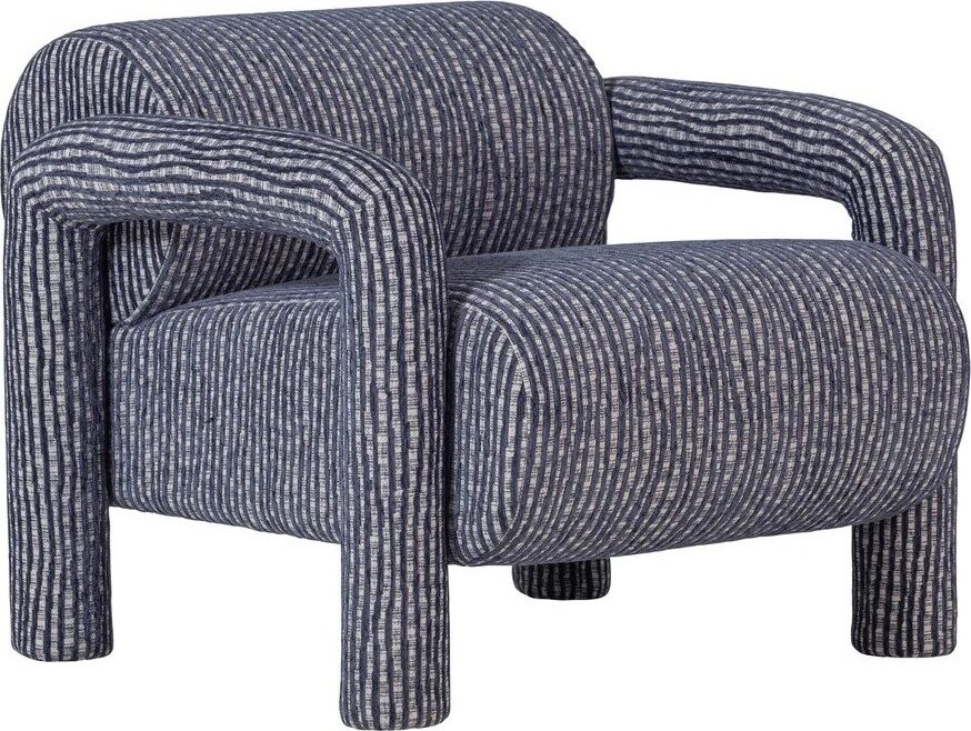 Šedomodré křeslo Lenny – WOOOD