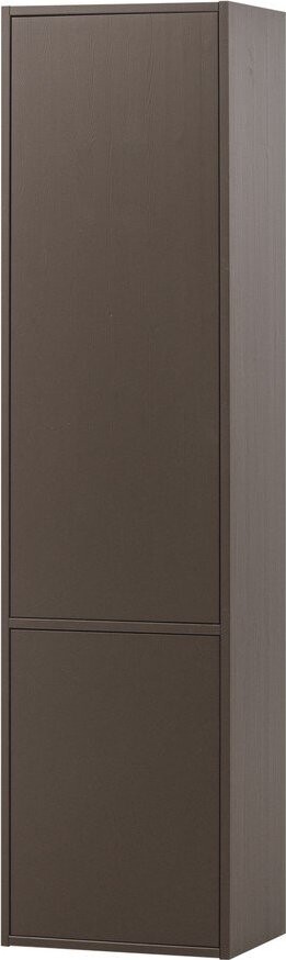 Tmavě hnědá modulární skříňka z borovicového dřeva 55x215 cm Meggy – WOOOD