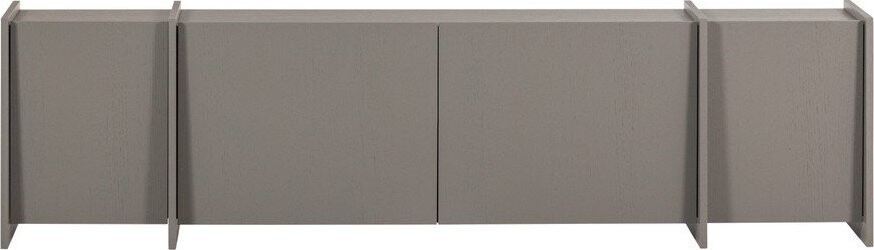 Šedý TV stolek v dekoru jasanu 200x53x44 cm Brock – WOOOD