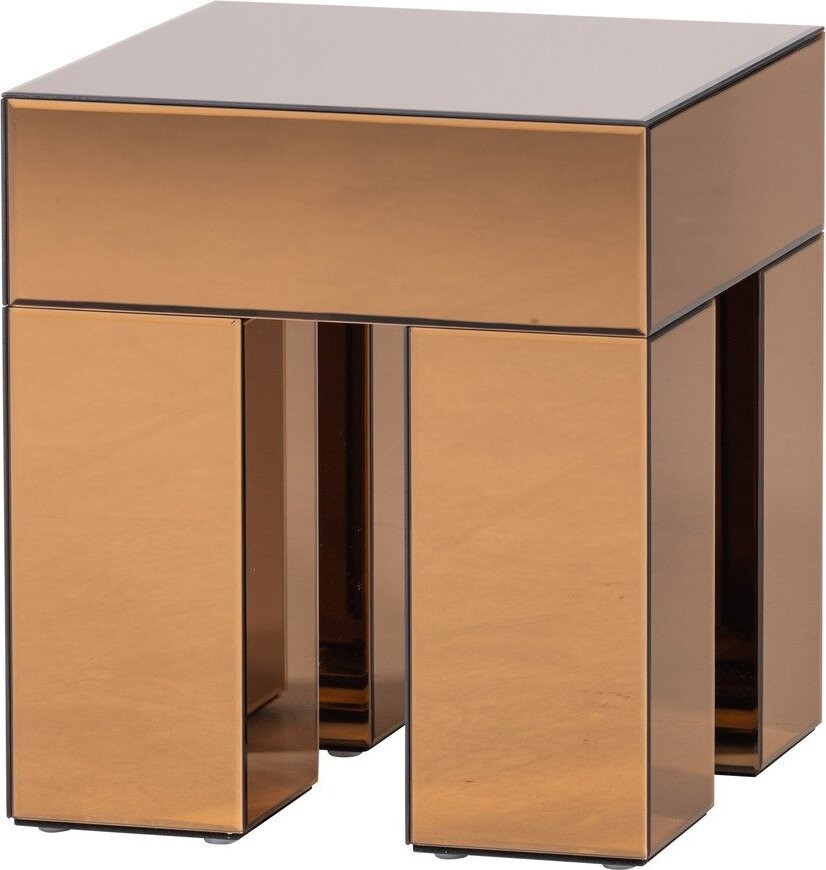 Lesklý odkládací stolek 45x45 cm Mirrox – WOOOD