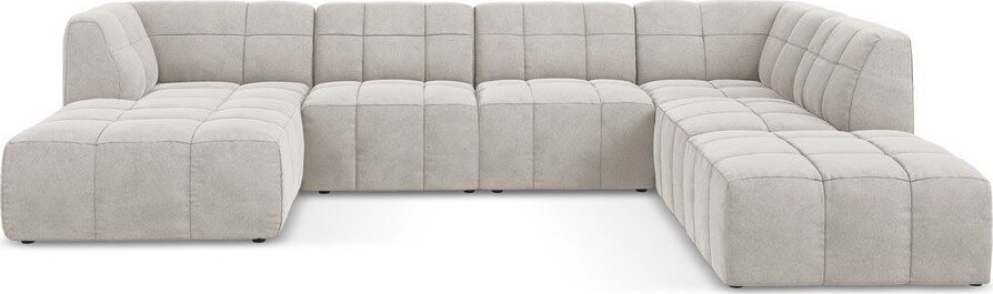 Béžová sametová rohová pohovka (do 