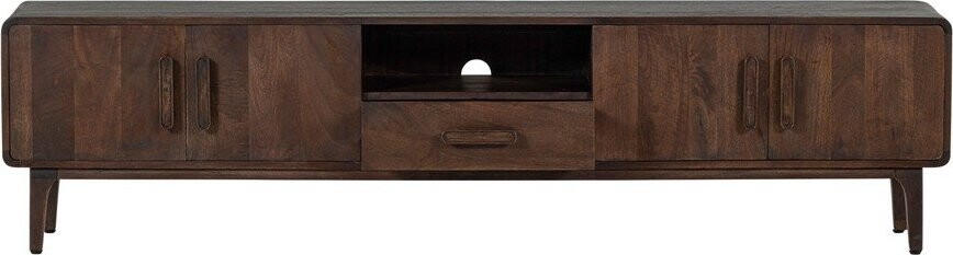 TV sestava z mangového dřeva v tmavě přírodní barvě 200x50x35 cm Liya – WOOOD