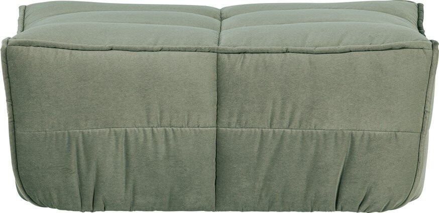 Zelená čalouněná sametová podnožka Cluster – vtwonen