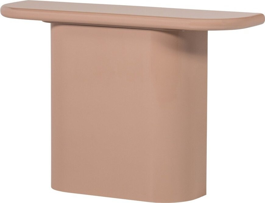 Světle růžový lesklý konzolový stolek 30x120 cm Nocta – WOOOD