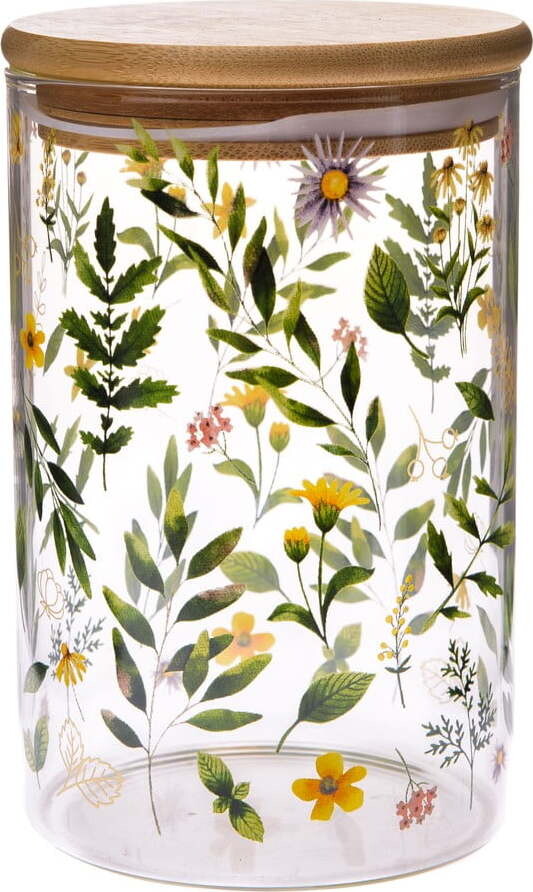 Skleněná dóza na potraviny Wildflowers – Dakls