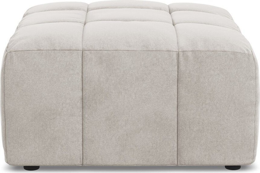 Béžová sametová podnožka Aloha – Makamii