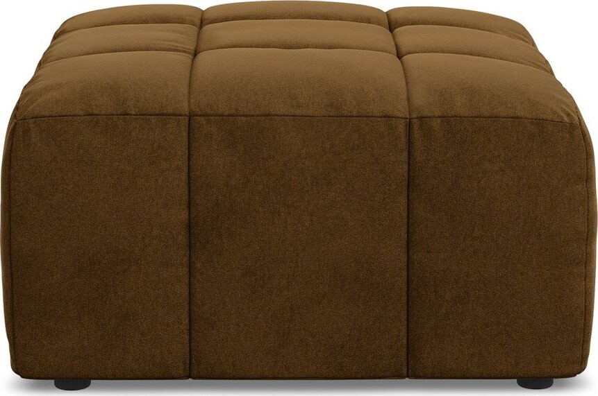 Sametová podnožka v hořčicové barvě Aloha – Makamii