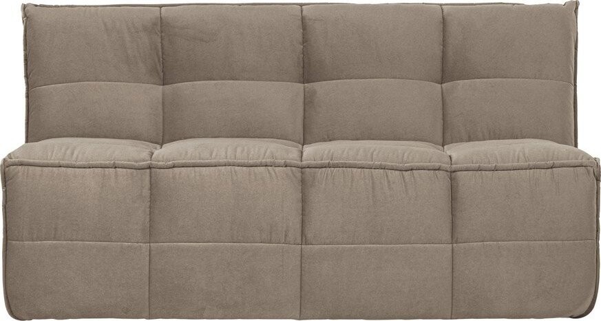 Taupe sametová polstrovaná lavice Cluster – vtwonen