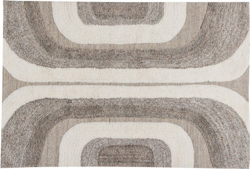 Šedý/béžový koberec s příměsí vlny 170x240 cm Moro – WOOOD