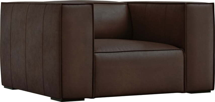 Tmavě hnědé kožené křeslo Madame - II. jakost – Windsor & Co Sofas