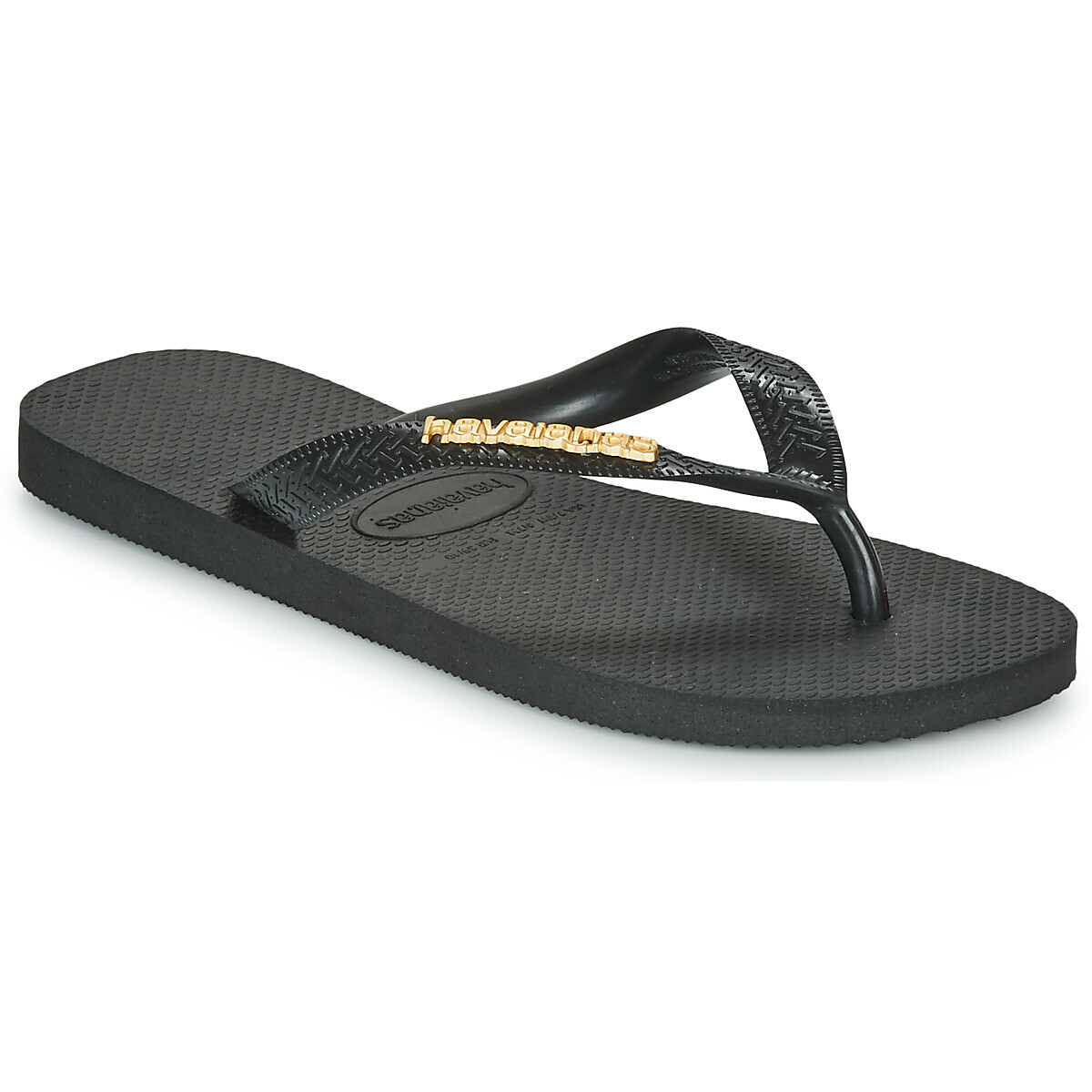 Havaianas  TOP LOGO METALLIC  Černá