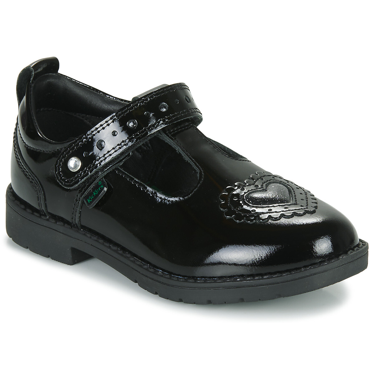 Kickers  LACHLY HEART T-BAR  Černá