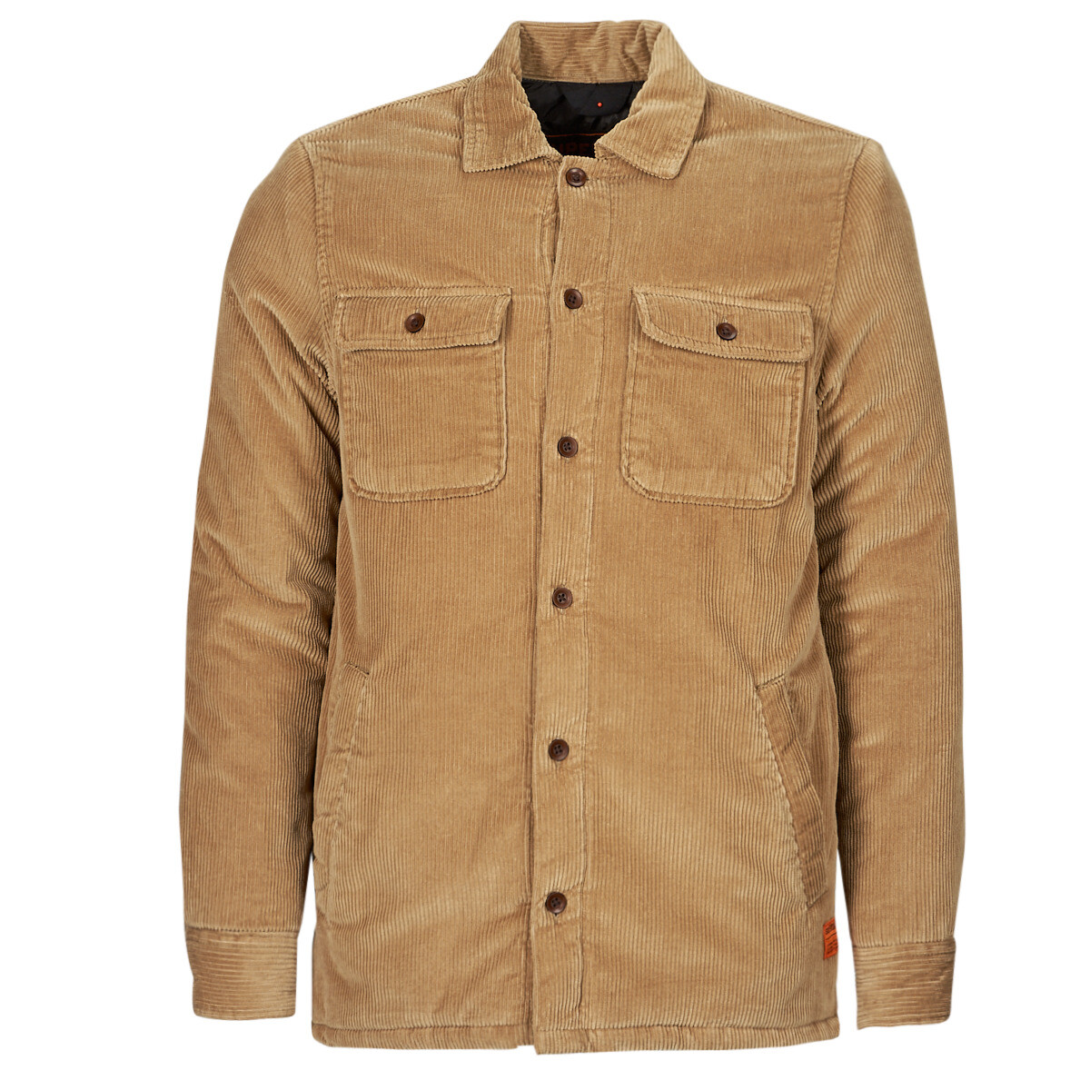 Superdry  SURPLUS CORD QUILT OVERSHIRT  Hnědá