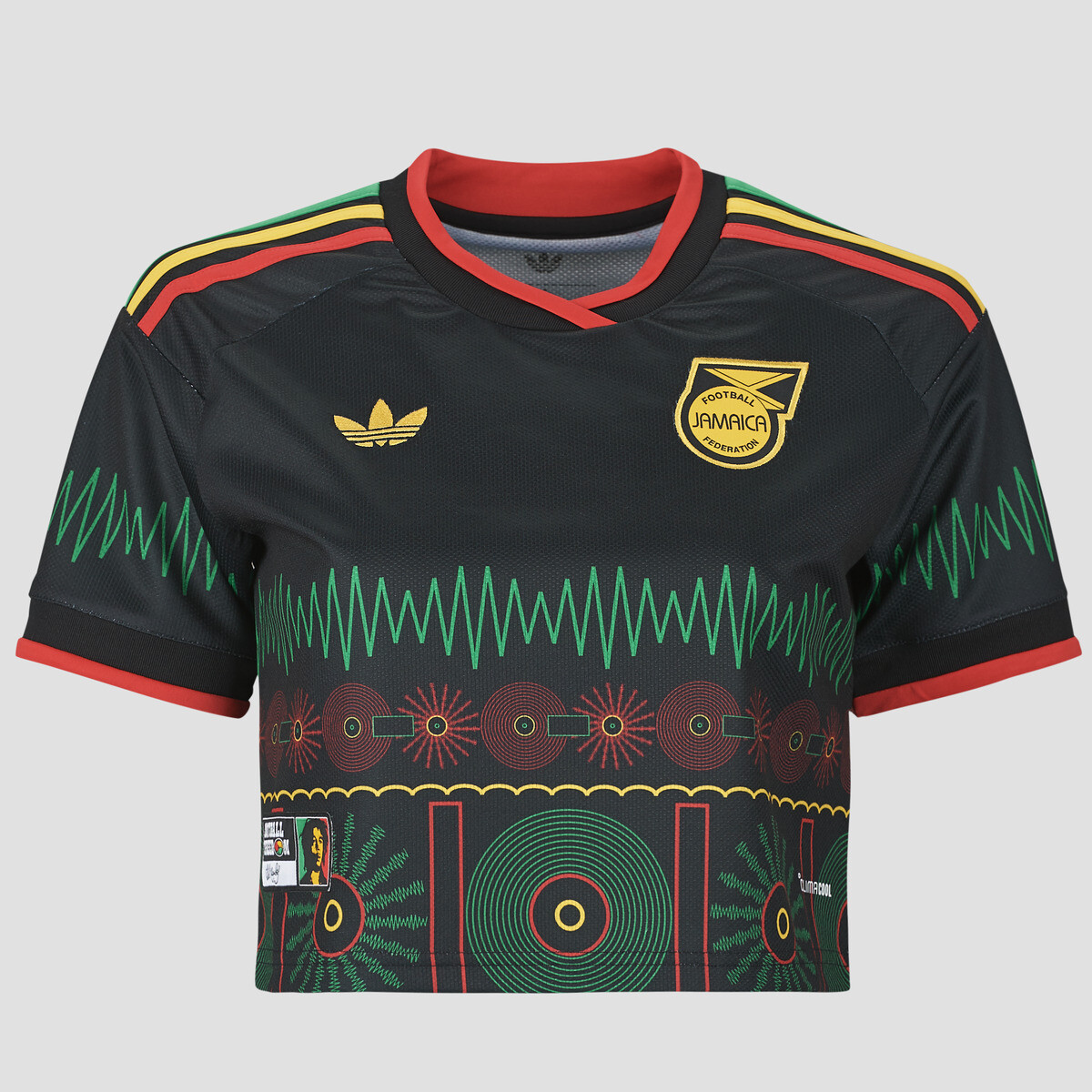 adidas  Away Crop Jamaica Football Jersey  Černá