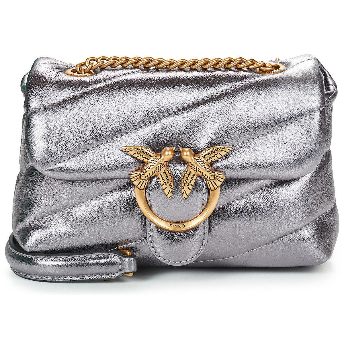 Pinko  LOVE PUFF BABY CL SHEEP NAPPA  Šedá