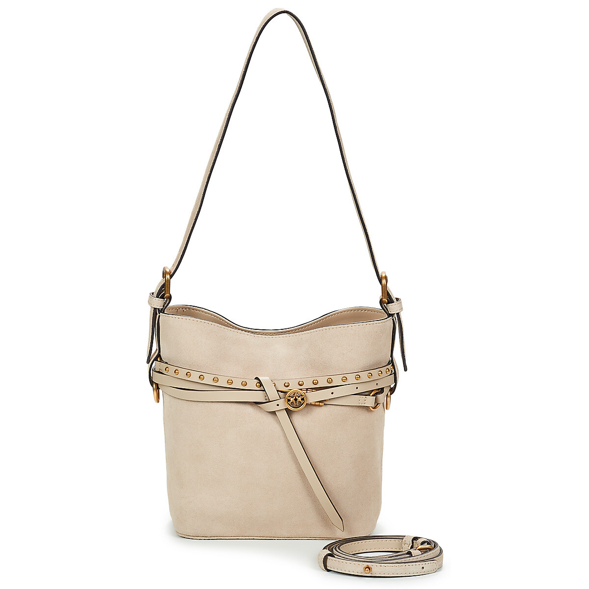 Pinko  BUCKET BELT MINI SUEDE  Černá