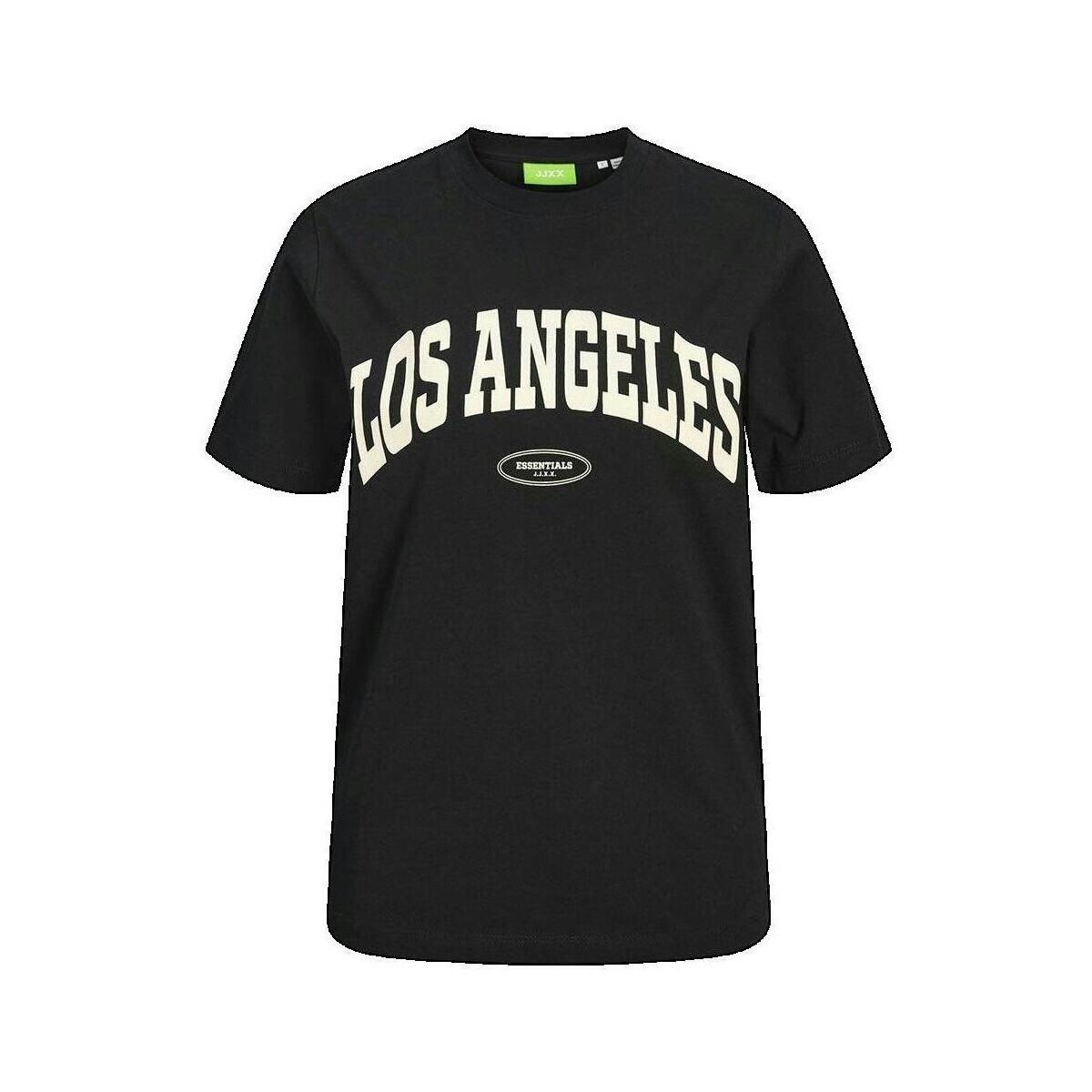 Jack & Jones  T-shirt  coupe régulière col rond noir  Černá