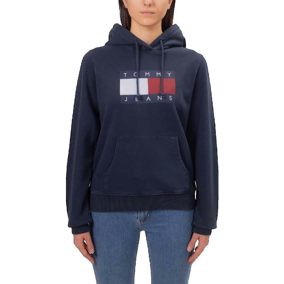 Tommy Hilfiger  Sweat Tommy Hilfiger à capuche Regular Flag bleu  Modrá