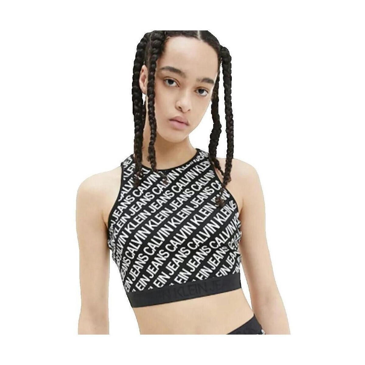 Calvin Klein Jeans  Débardeur Calvin Klein Unlimited Logo  Černá
