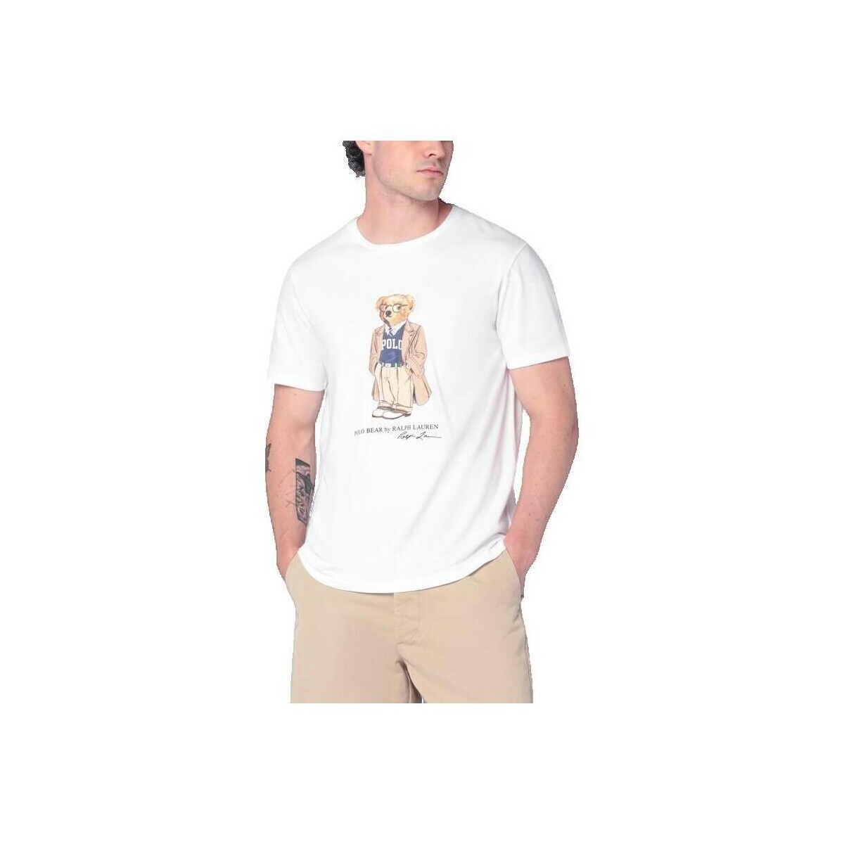 Ralph Lauren  T-shirt Ralph Lauren Polo Bear Blanc  Bílá