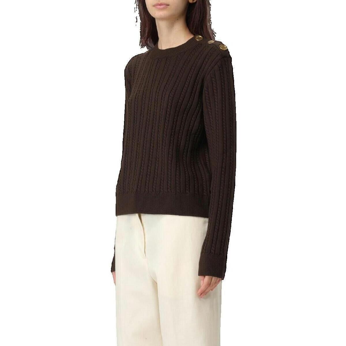 Golden Goose  Sweat-shirt Golden Goose en laine tricot cable marron  Hnědá