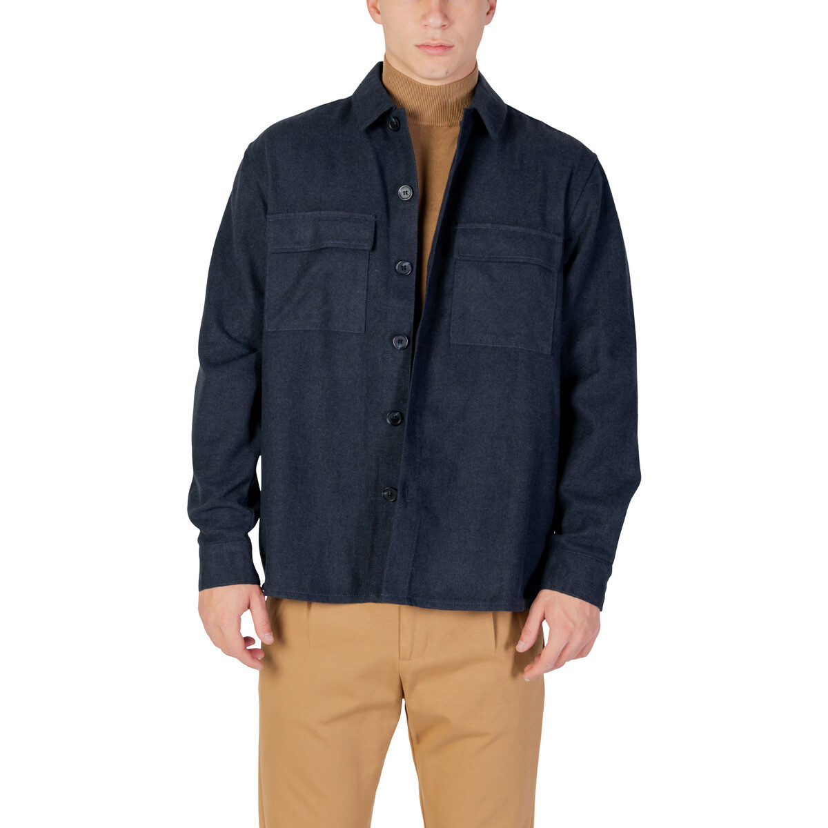 Only & Sons   ONSPAUL RLX OVERSHIRT 22034929  Modrá