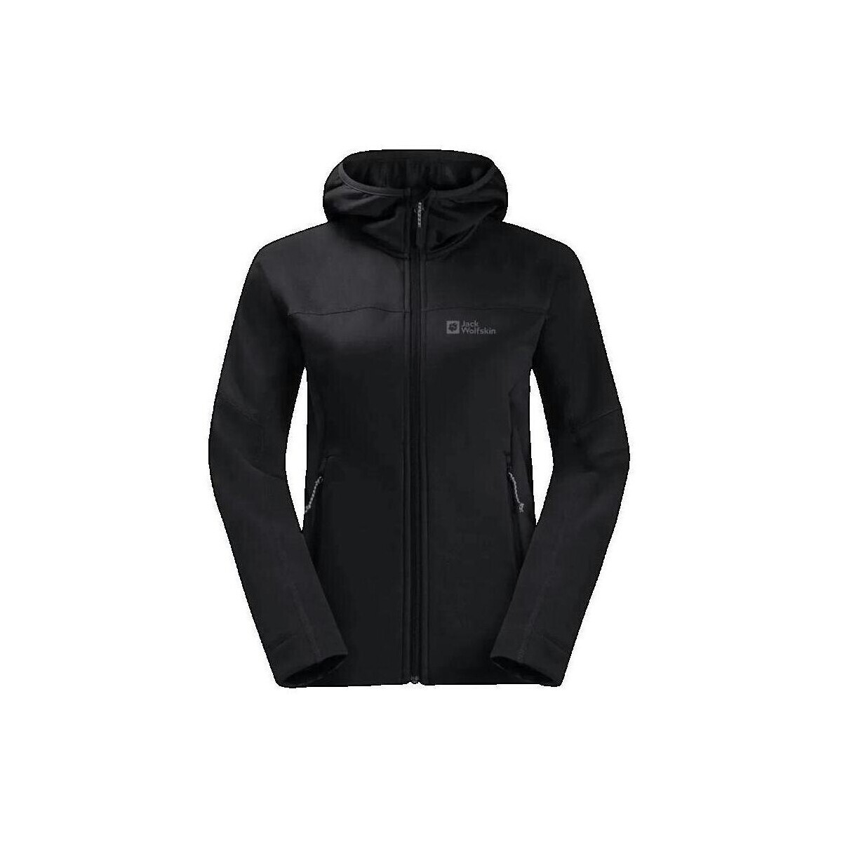 Jack Wolfskin  Sweatshirt Jack Wolfskin Hirschberg Hooded FZ W  Černá