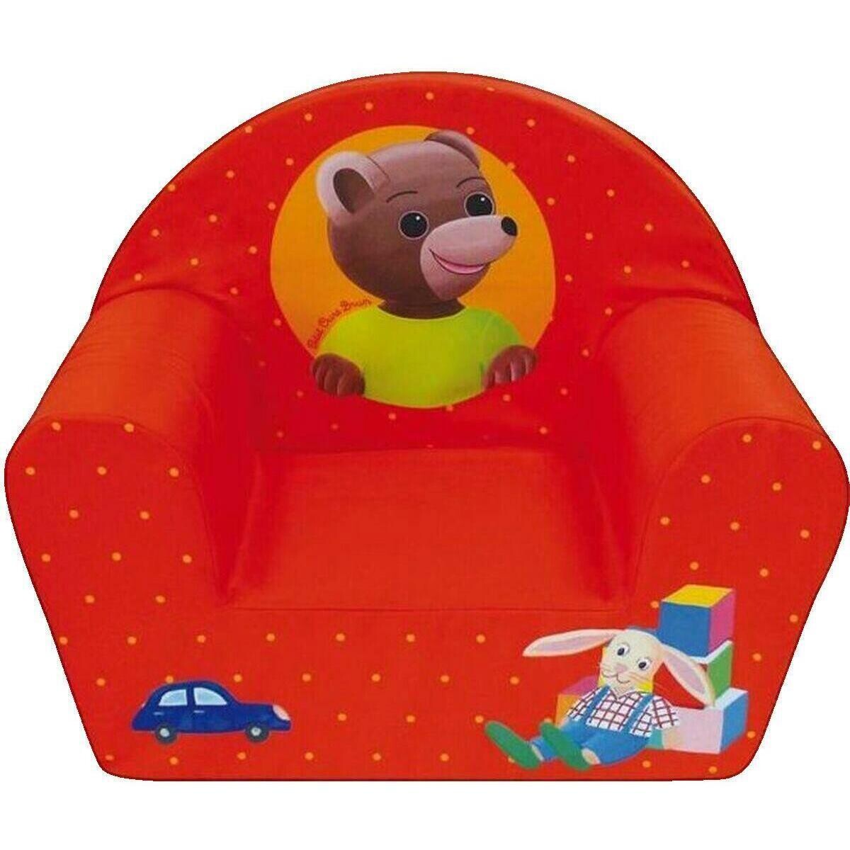 Funhouse  Fauteuil club  Petit Ours Brun Rouge  Červená