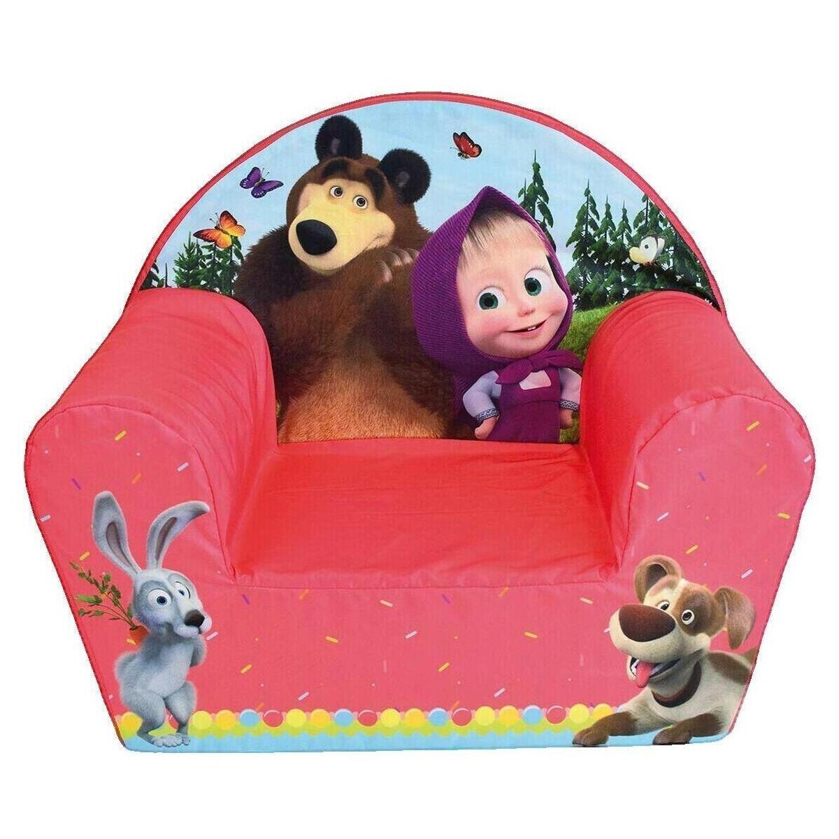 Funhouse  Fauteuil  Masha et Michka Rouge  Červená