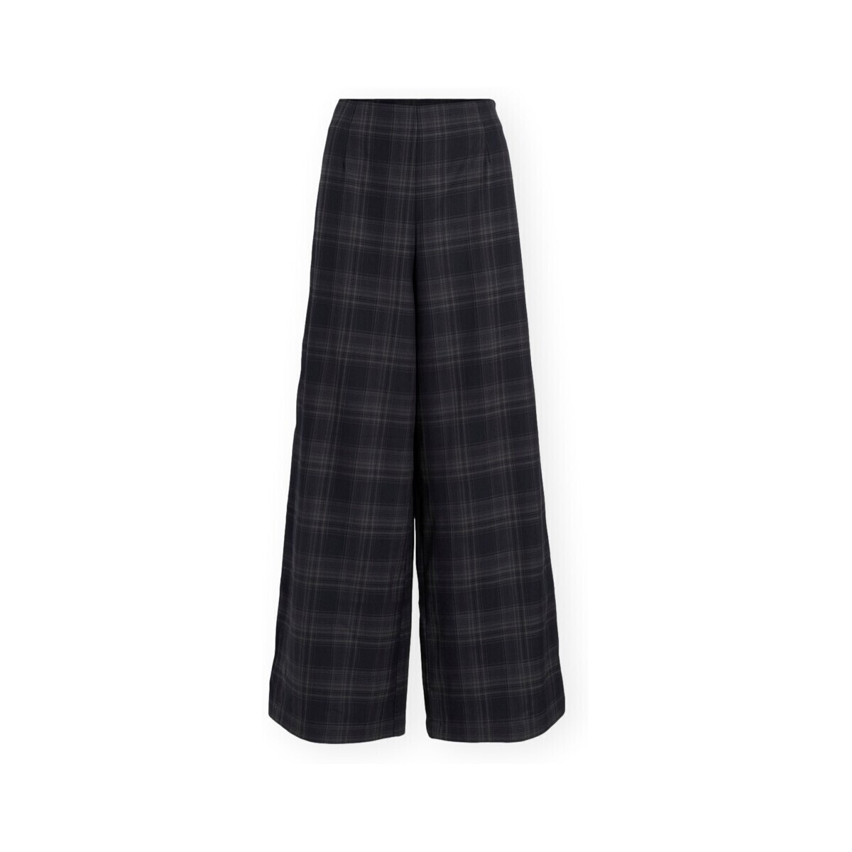 Vila  Sina Wide Trousers - Navy Blazer/Checks  Modrá