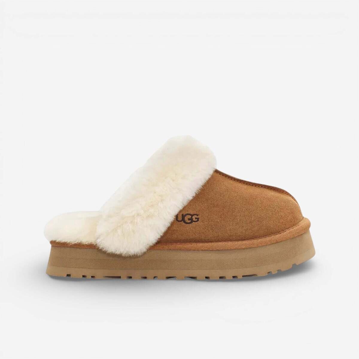 UGG  Disquette Slipper Chestnut (Women's)  Bílá