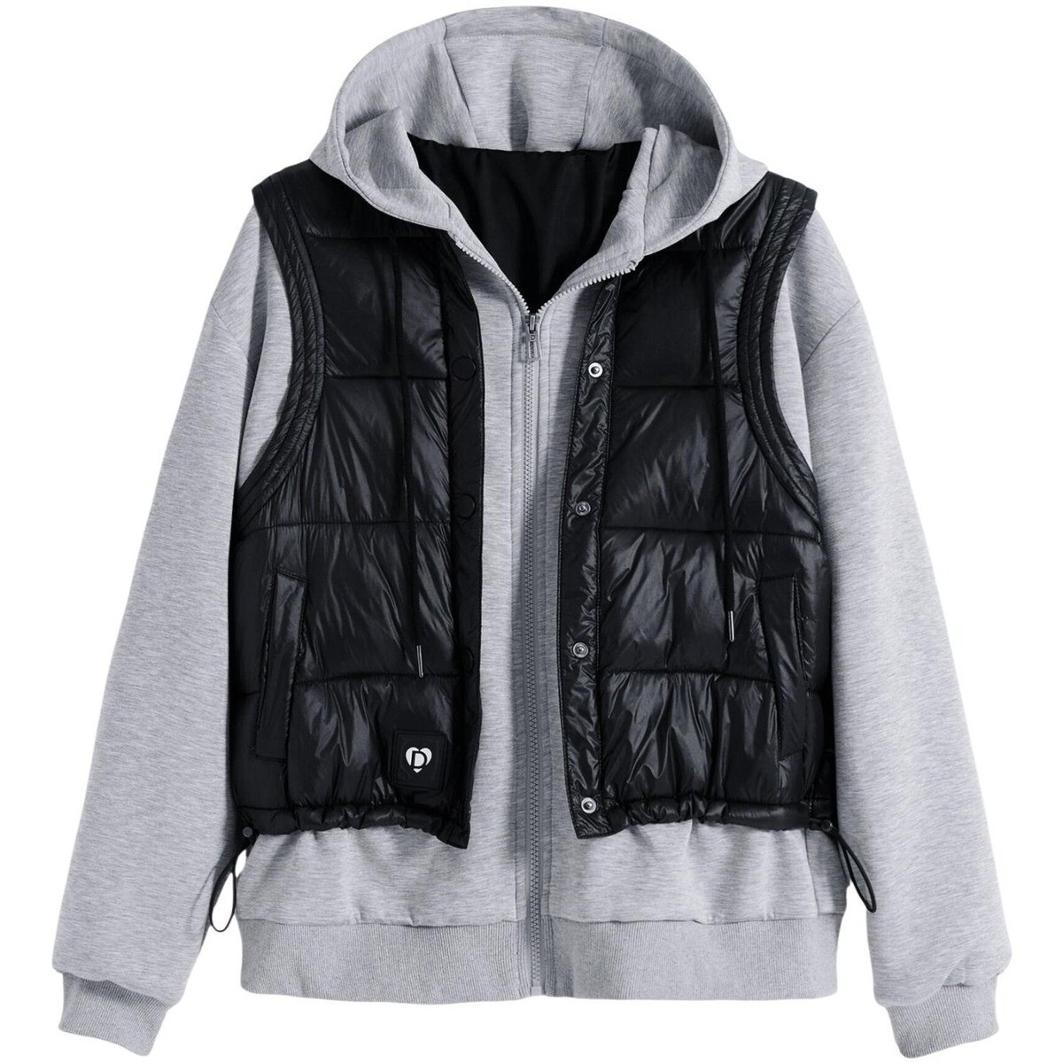 Desigual  SWEAT_CHALECO 25WWSK05  Šedá