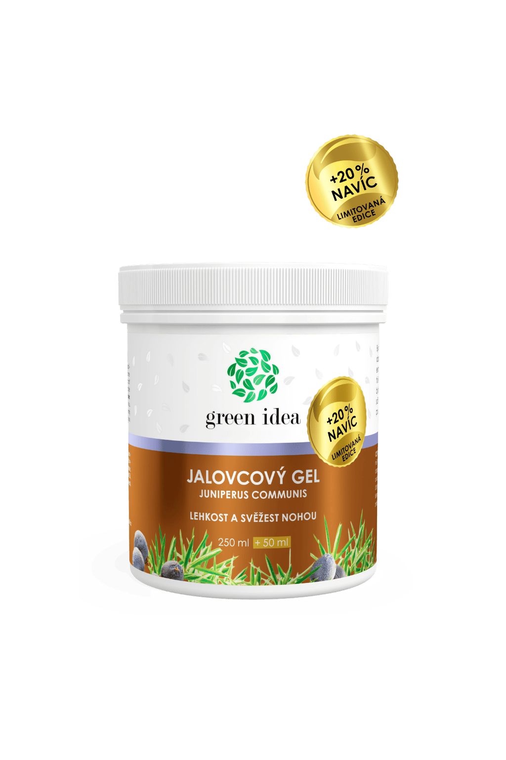 Jalovcový masážní gel - limitovaná edice + 20 % NAVÍC 300 ml - Green idea
