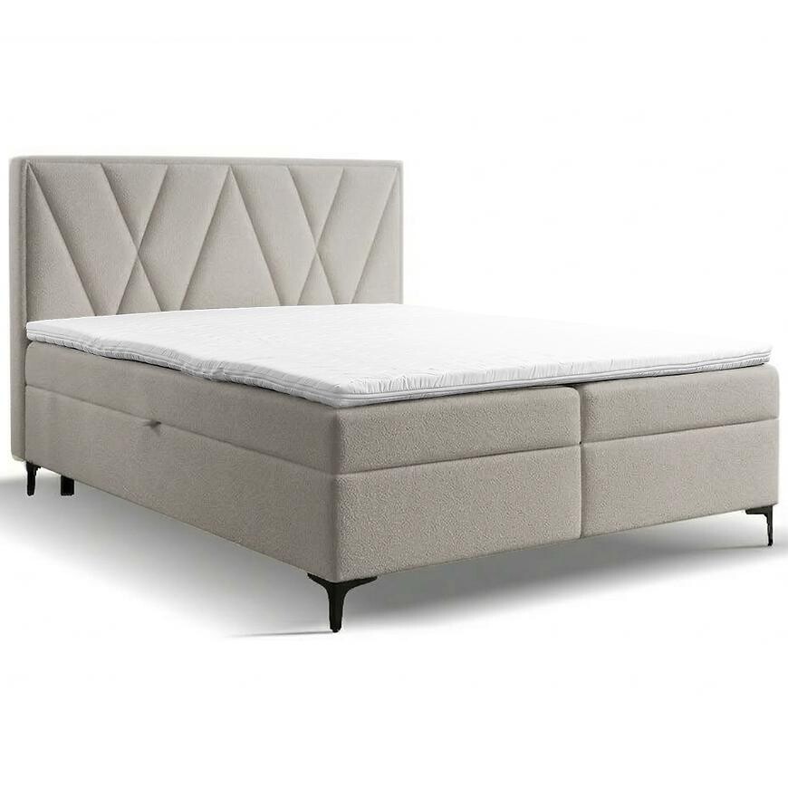 Kontinentální postel Madryt 160x200 s topper Trenza 8