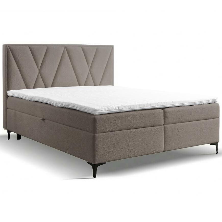Kontinentální postel Madryt 160x200 s topper Trenza 9