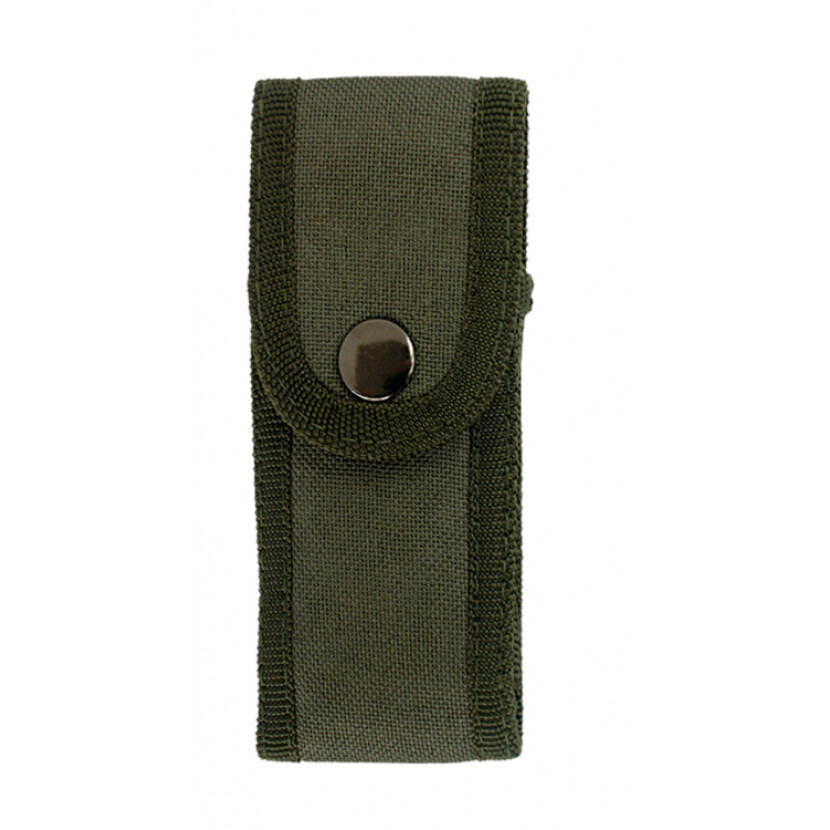 Pouzdro Barbaric Dingo Nylon na zavírací nůž s drukem 13x5,5 - olivové