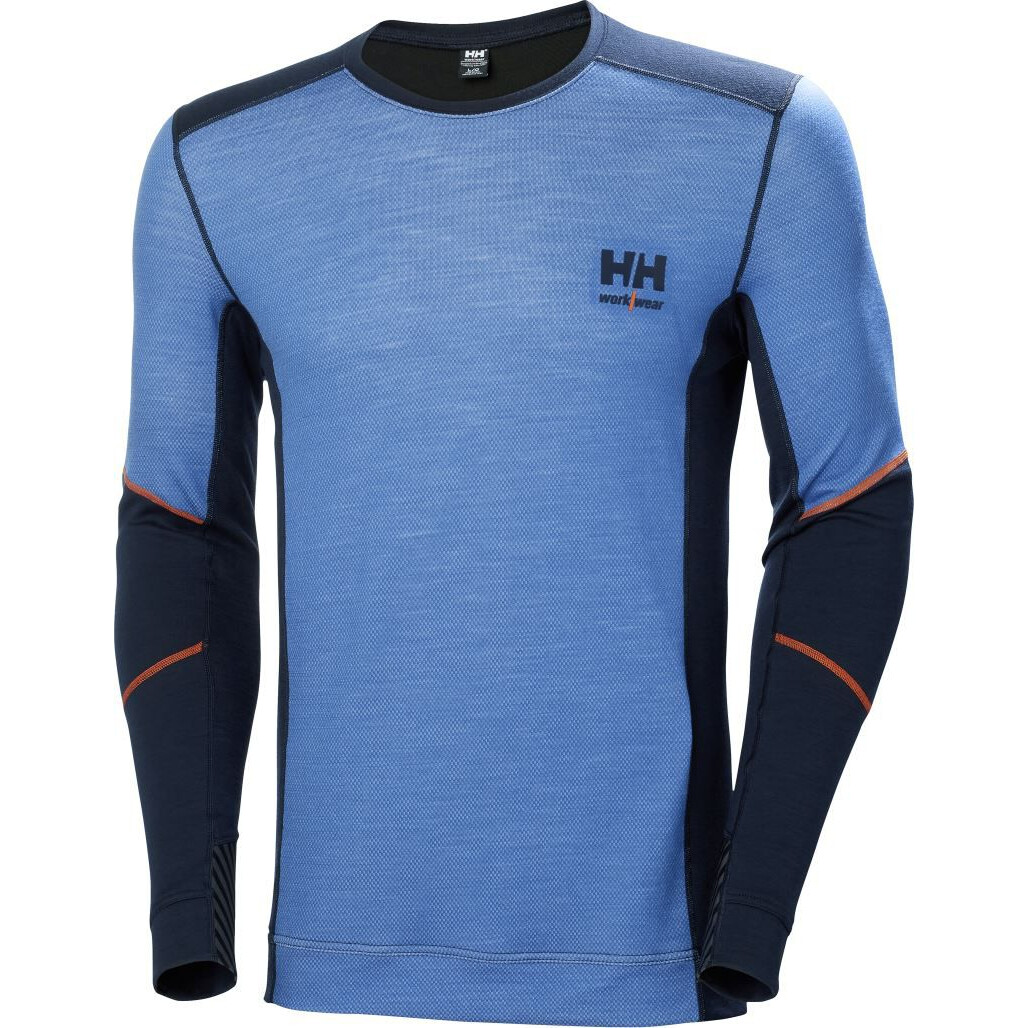 Triko funkční s dlouhým rukávem Helly Hansen Lifa Merino - modré, M