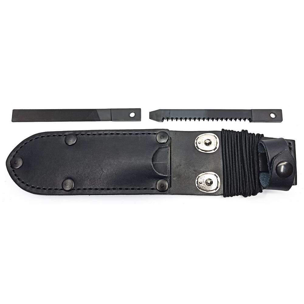 Pouzdro kožené na nůž Mikov Uton včetně příslušenství (362-4) - černé