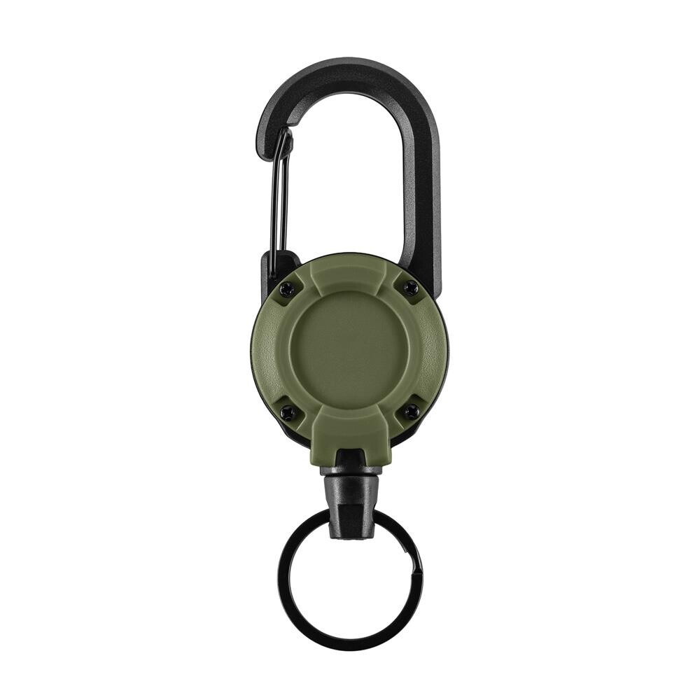 Karabina se šňůrou M-Tac Carabiner with Cable - olivová-černá