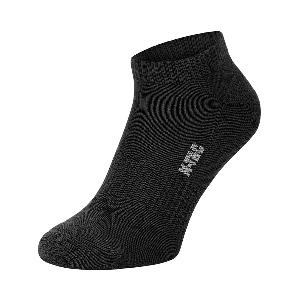 Snížené taktické ponožky M-Tac Tactical Socks Cotton 68 % - černé, 43-46