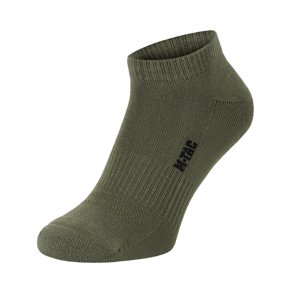 Snížené taktické ponožky M-Tac Tactical Socks Cotton 68 % - olivové, 43-46