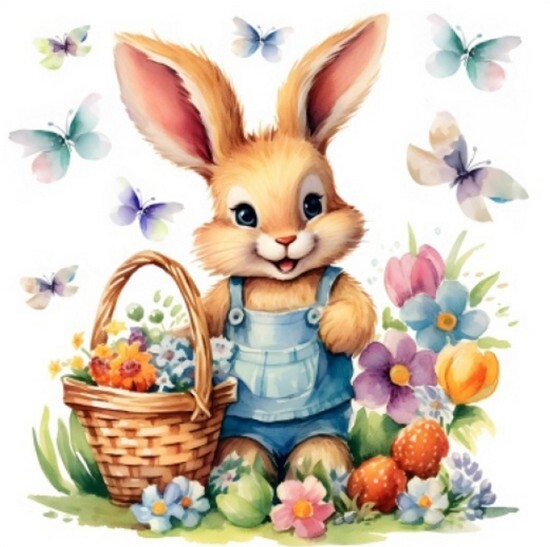 Wimex Velikonoční ubrousky L - Zajíc - 3vrstvé - 20 ks - 83101