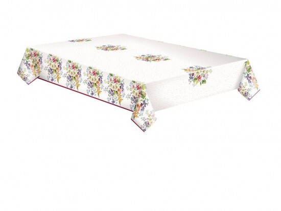 POL-MAK Papírový ubrus - Delicate Flowers - 120 x 180 cm - OD01_OG_P_034401