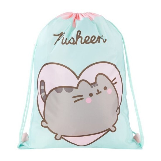 St.Majewski Sáček na přezůvky - Pusheen - mint