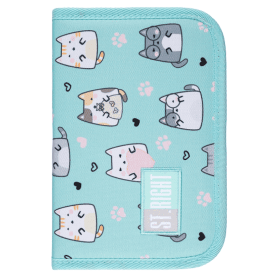 St.Majewski Jednopatrový školní penál - Charming Cats