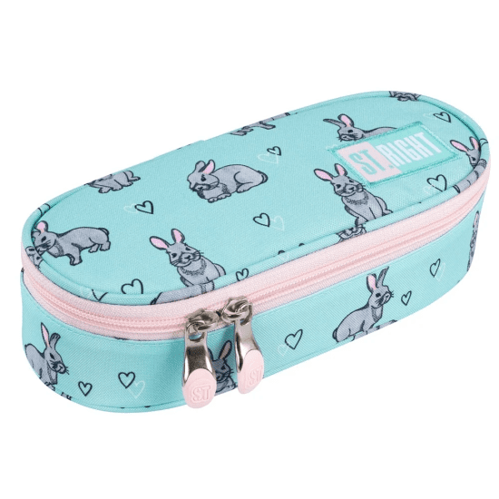 St.Majewski Penál etue - Grey Rabbits