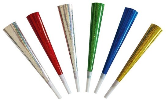 Anděl Trumpety - metalické - 25 cm - 6 ks - 9235