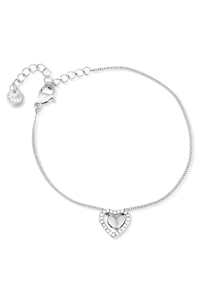 Vuch Romantický ocelový náramek s zirkony Lunira Silver